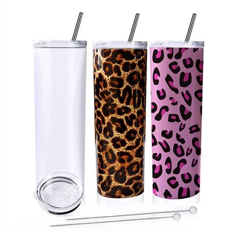 Leopard Skinny Tumbler